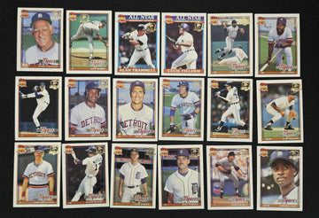 1991 Topps 40th Desert Shield Detroit Tigers Team Partial Set (27)