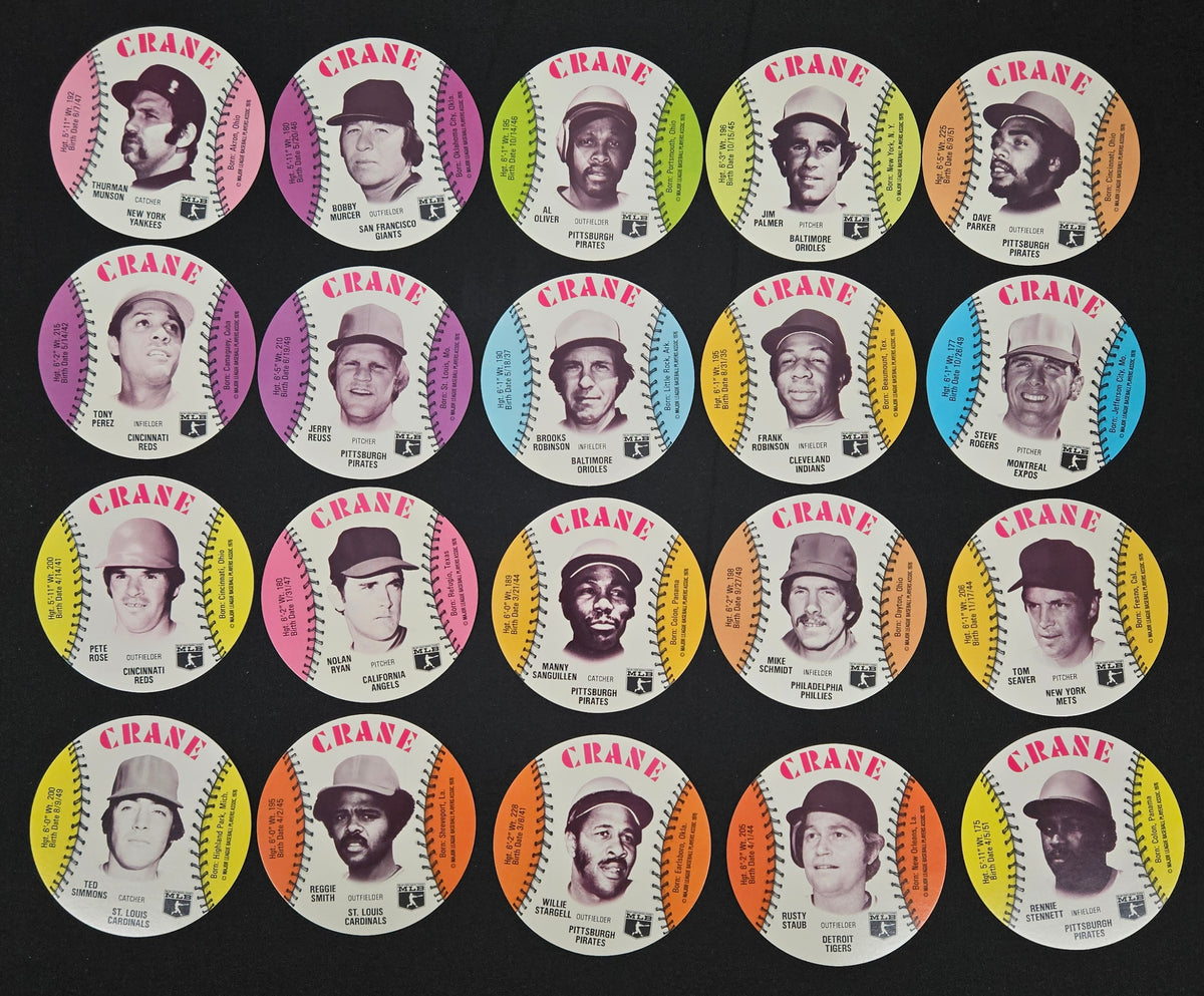 1976 Cranes Baseball Disc Set (70) NM/MT