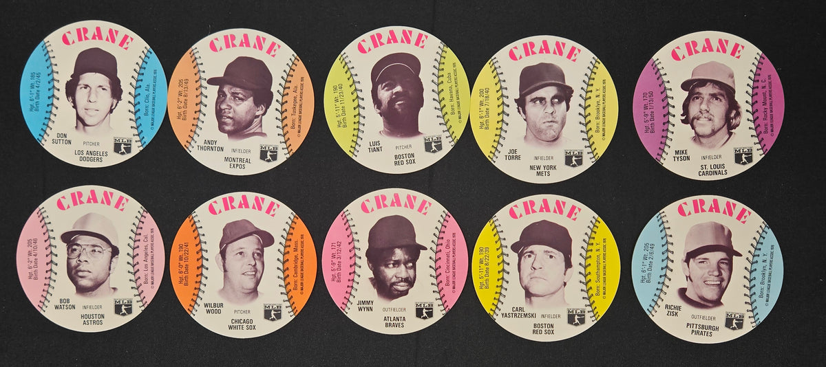 1976 Cranes Baseball Disc Set (70) NM/MT