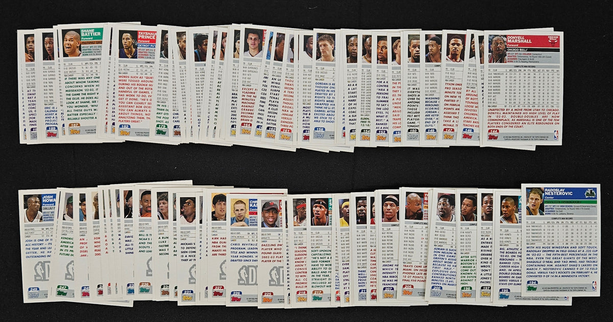 2003-04 Topps Basketball Near Complete Set (245/249) *Read*