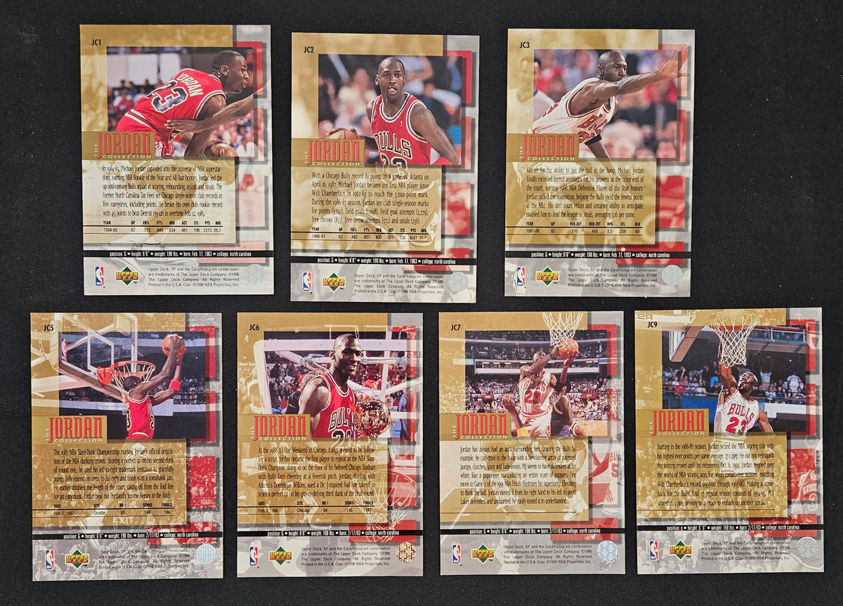 1996 Upper Deck Michael Jordan Jumbo Collection Partial Set (14/24)