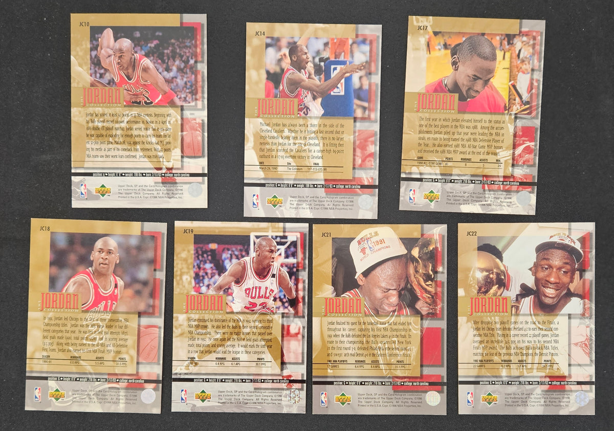 1996 Upper Deck Michael Jordan Jumbo Collection Partial Set (14/24)