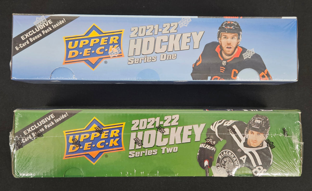 2021-22 Upper Deck Series 1 & 2 Hockey Complete Sets Factory Sealed