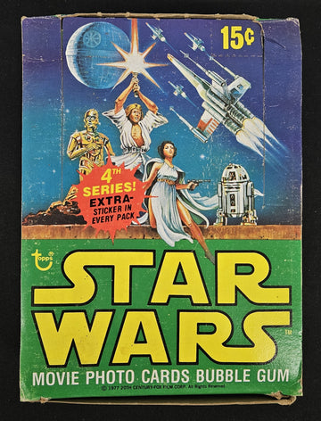 1978 Topps Star Wars 4th Series Empty Display Box Nice