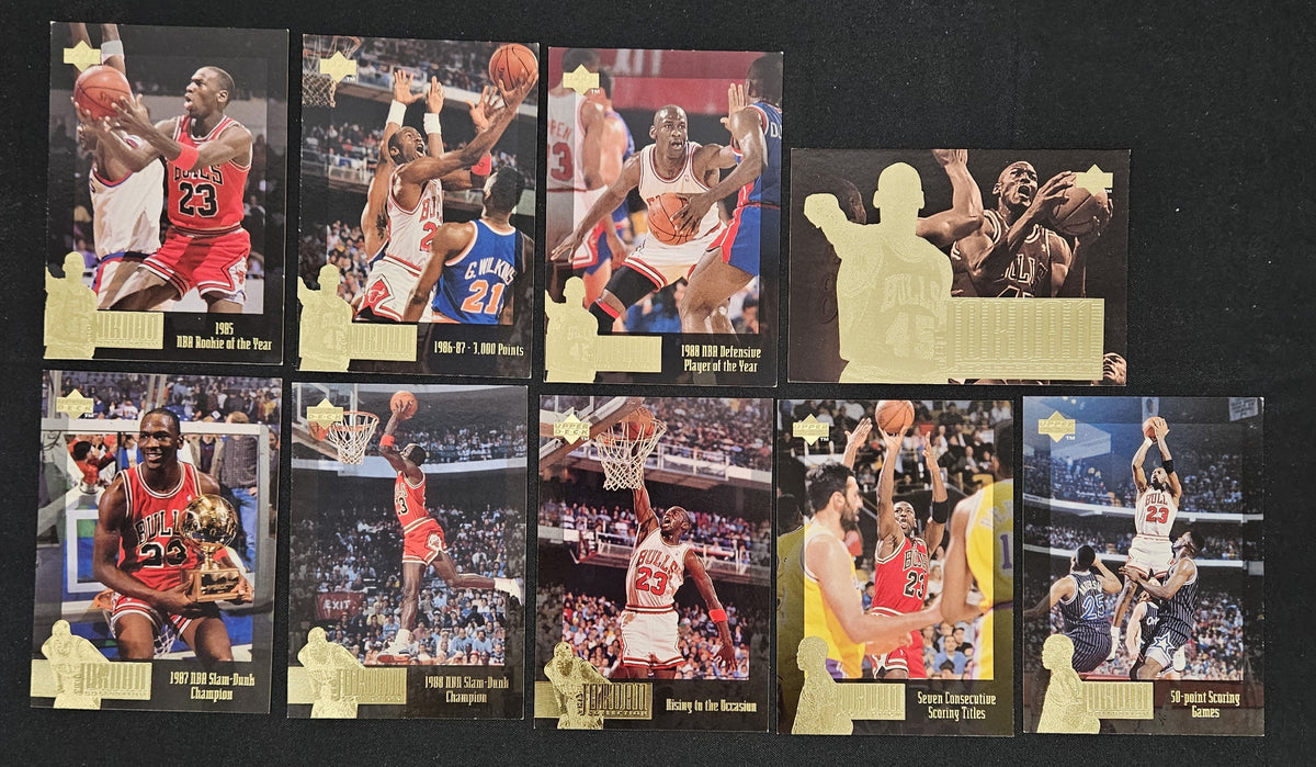 1996 Upper Deck Michael Jordan Jumbo Collection Near Complete Set (19/24)