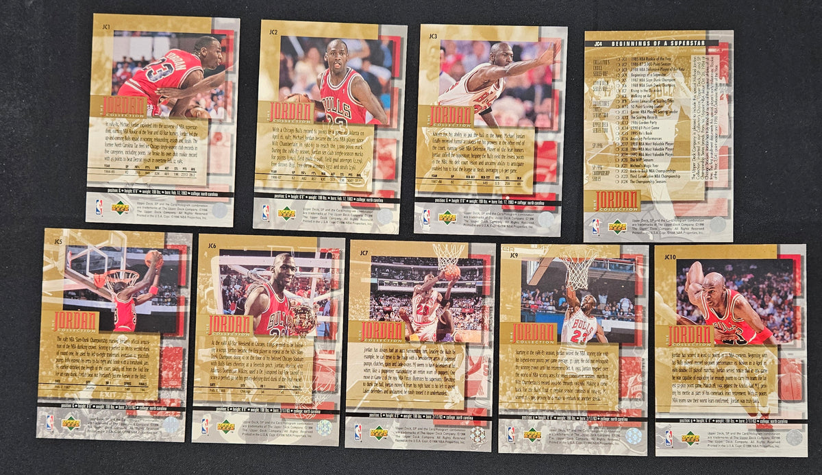 1996 Upper Deck Michael Jordan Jumbo Collection Near Complete Set (19/24)