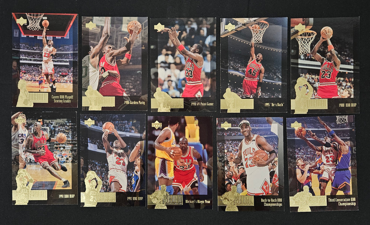 1996 Upper Deck Michael Jordan Jumbo Collection Near Complete Set (19/24)