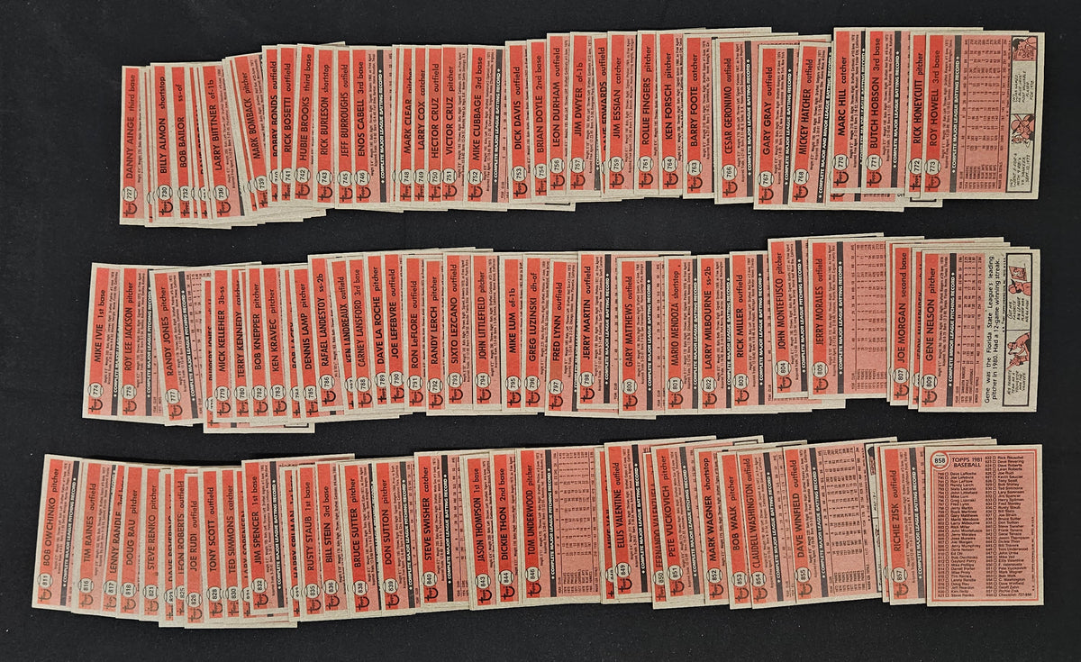 1981 Topps Traded Baseball Complete Set (132/132) NM "A"