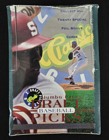 1992 Classic Draft Picks Baseball Jumbo Packs Box Factory Sealed