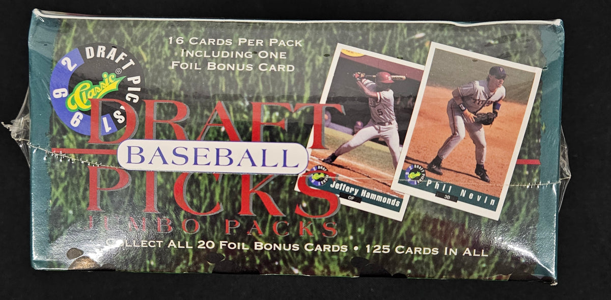 1992 Classic Draft Picks Baseball Jumbo Packs Box Factory Sealed