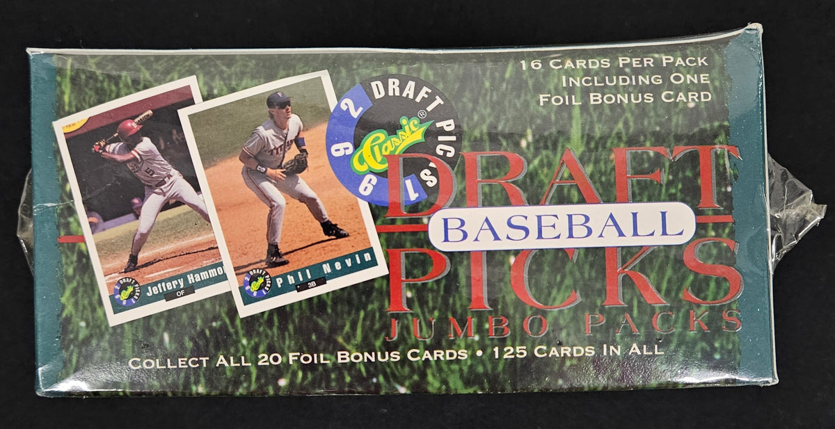 1992 Classic Draft Picks Baseball Jumbo Packs Box Factory Sealed