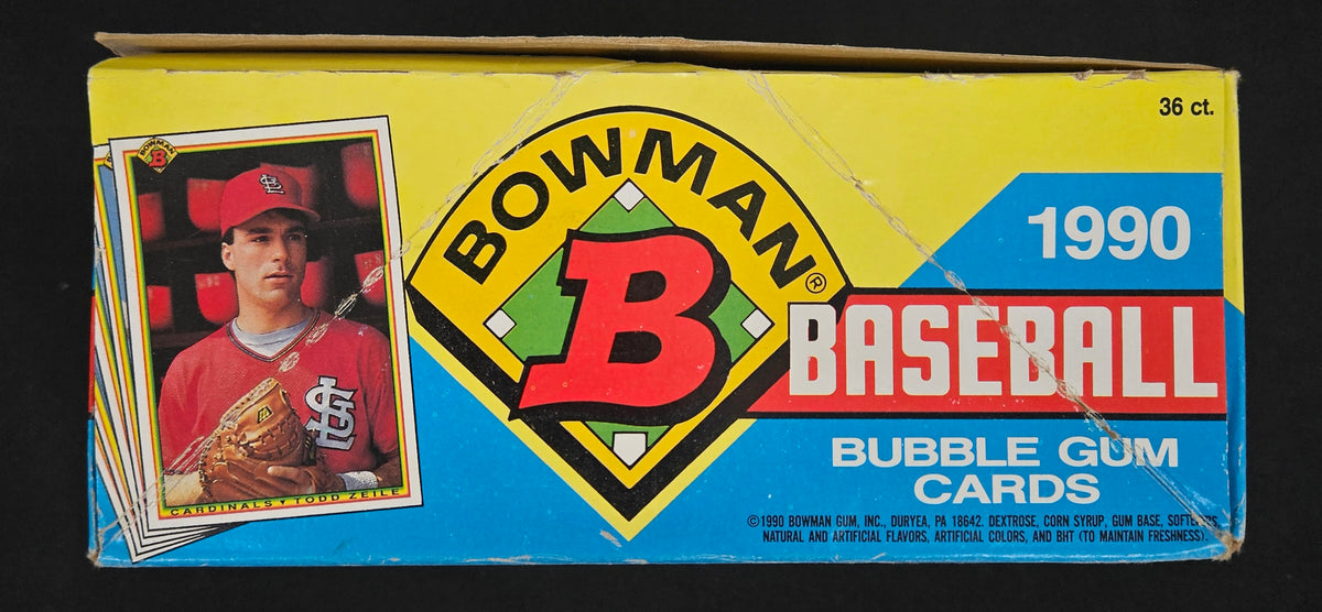 1990 Bowman Baseball Opened Box 36 Sealed Packs