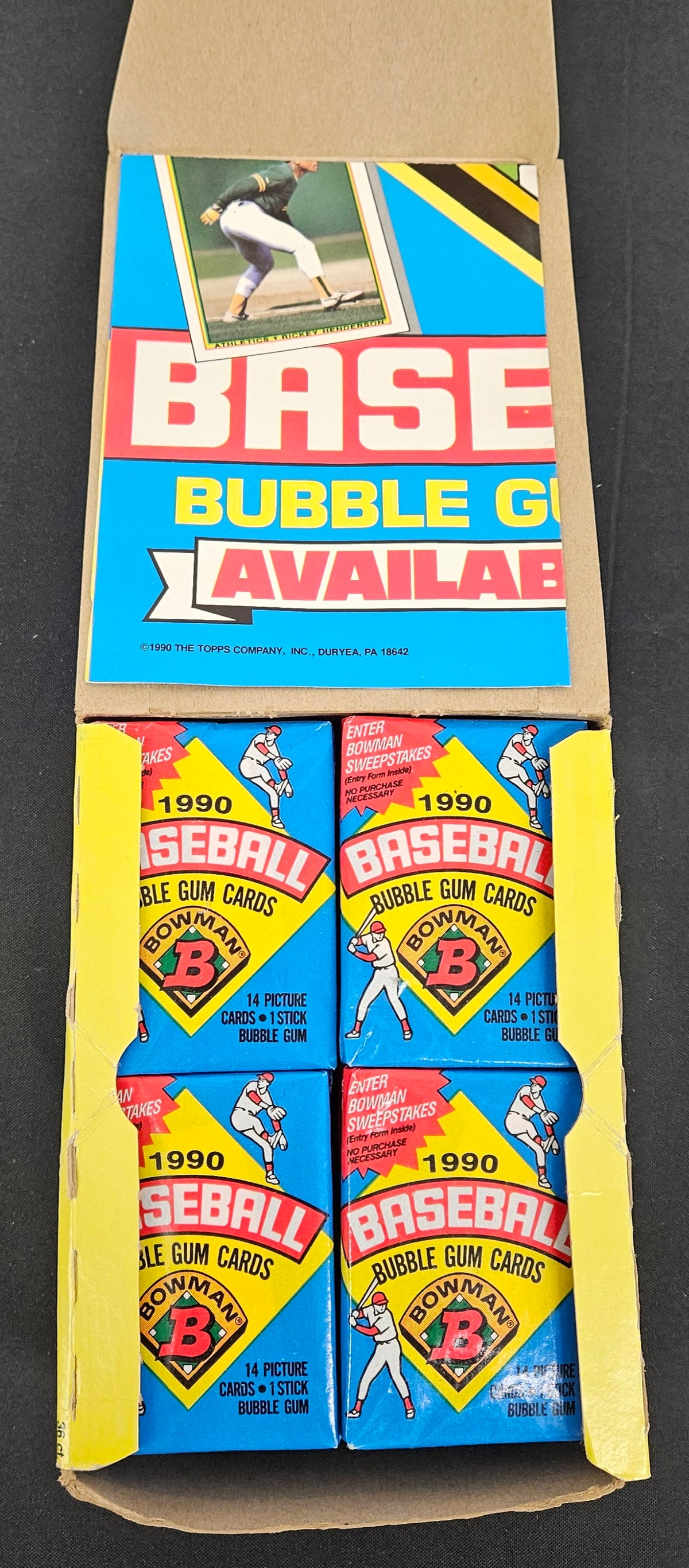 1990 Bowman Baseball Opened Box 36 Sealed Packs
