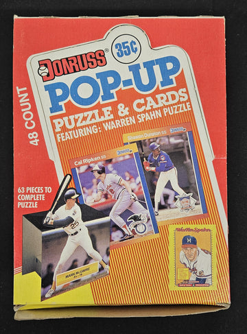 1989 Donruss Pop Up Baseball Opened Box / 48 Sealed Packs