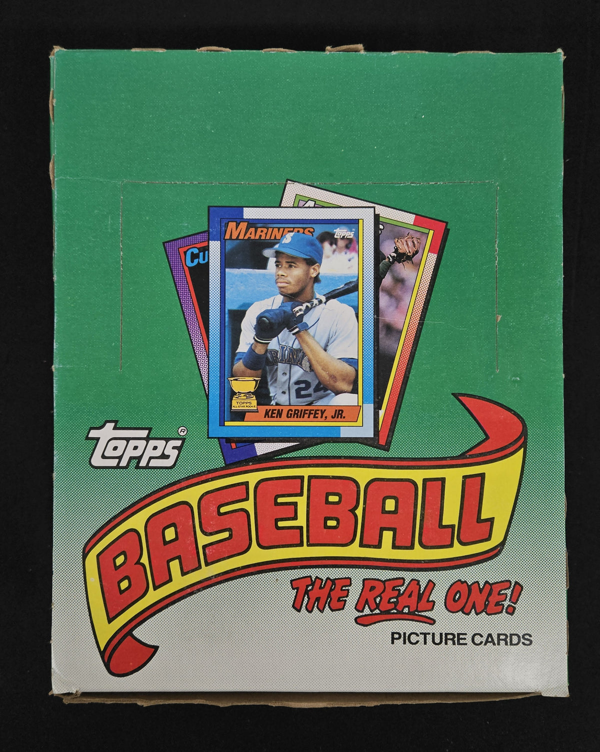 1990 Topps Baseball Rack Pack Box / 24 Sealed Packs