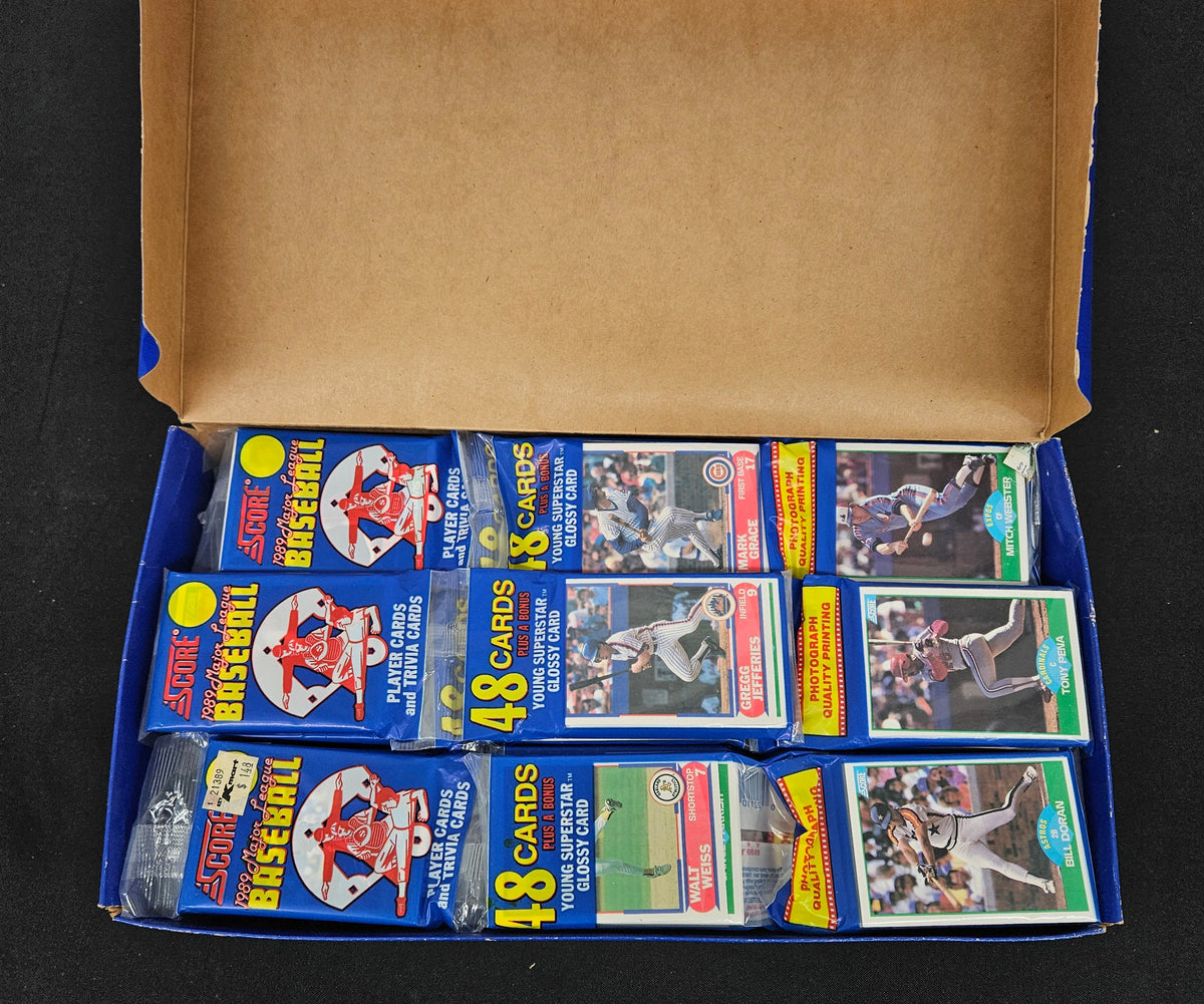 1989 Score Baseball Rack Pack Box / 24 Sealed Packs