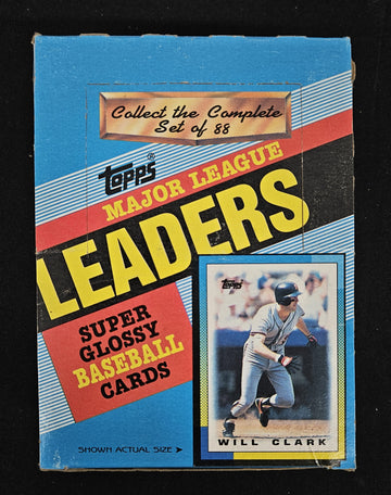 1990 Topps Major League Leaders Box / 36 Sealed Packs