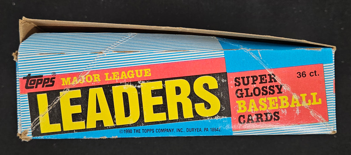 1990 Topps Major League Leaders Box / 36 Sealed Packs