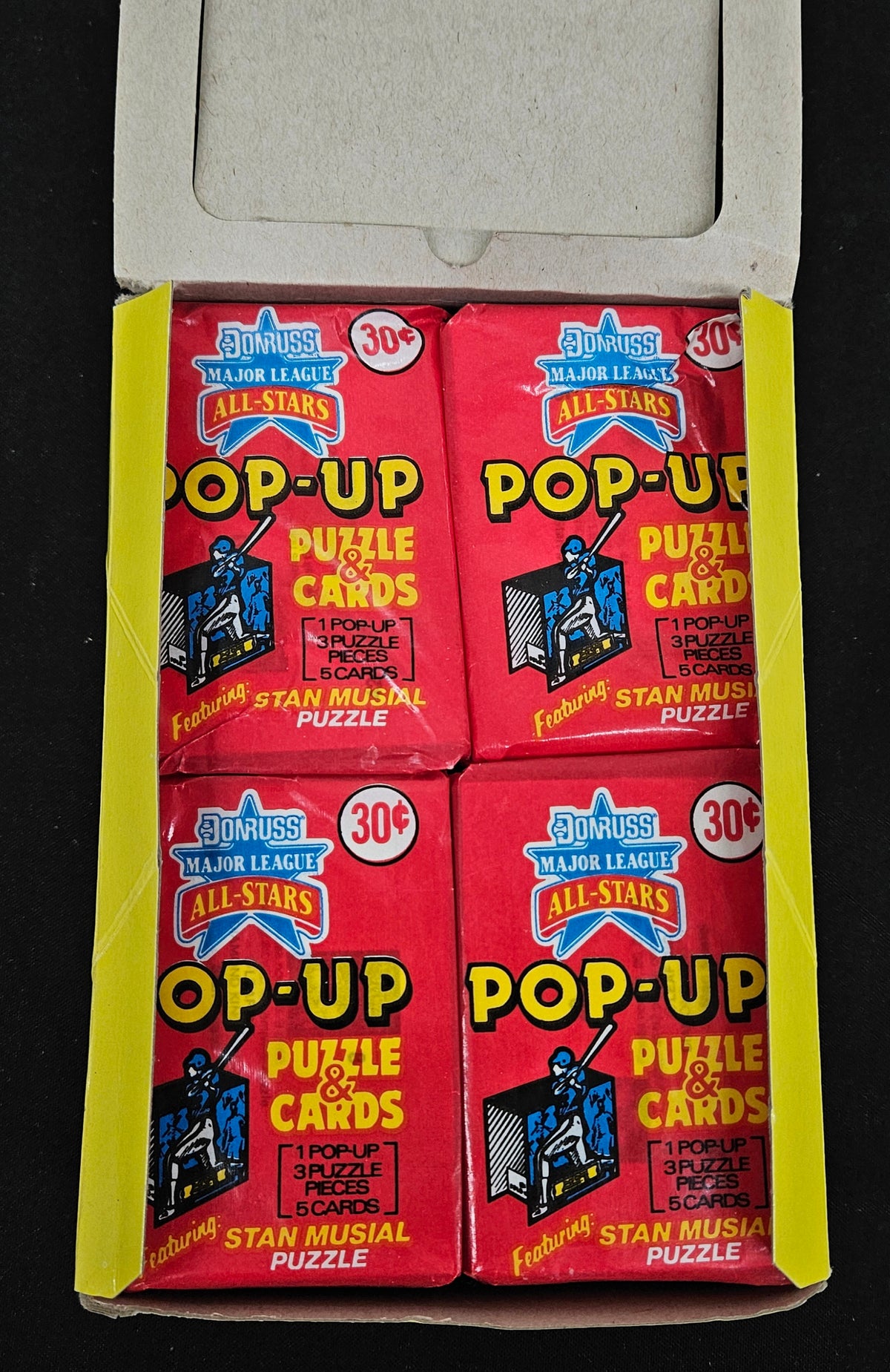 1988 Donruss Baseball Pop Up All-Stars Wax Box / 48 Sealed Packs