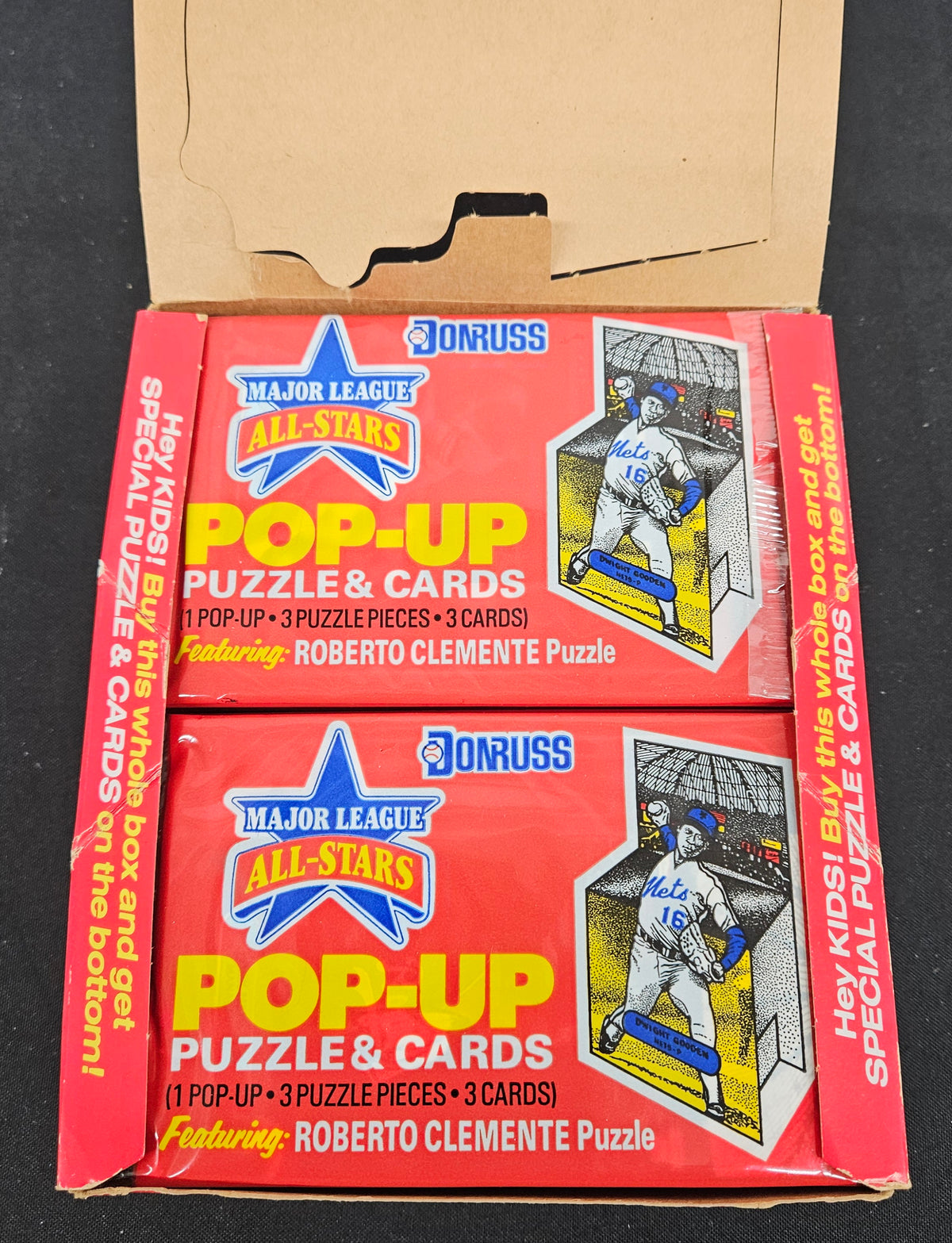 1987 Donruss Baseball Pop Up All-Stars Wax Box / 36 Sealed Packs