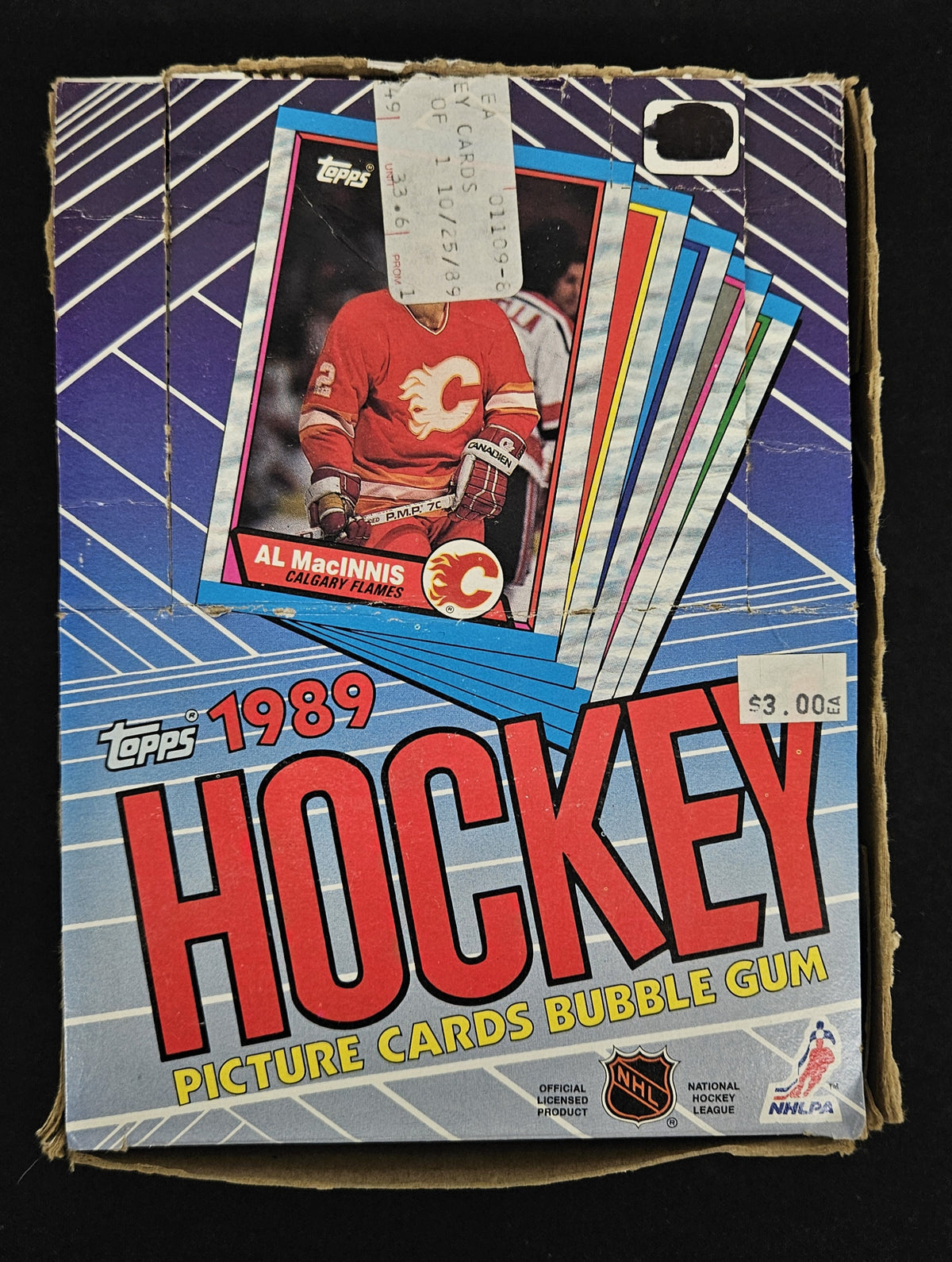 1989-90 Topps Hockey Wax Box / 36 Sealed Packs