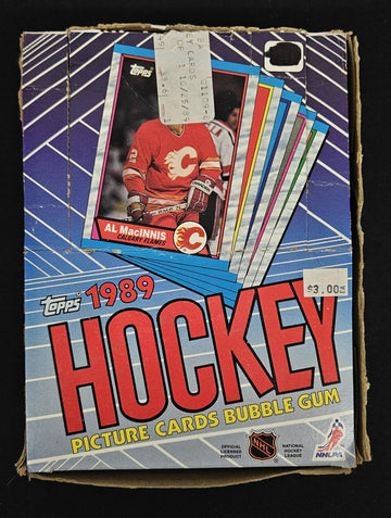 1989-90 Topps Hockey Wax Box / 36 Sealed Packs