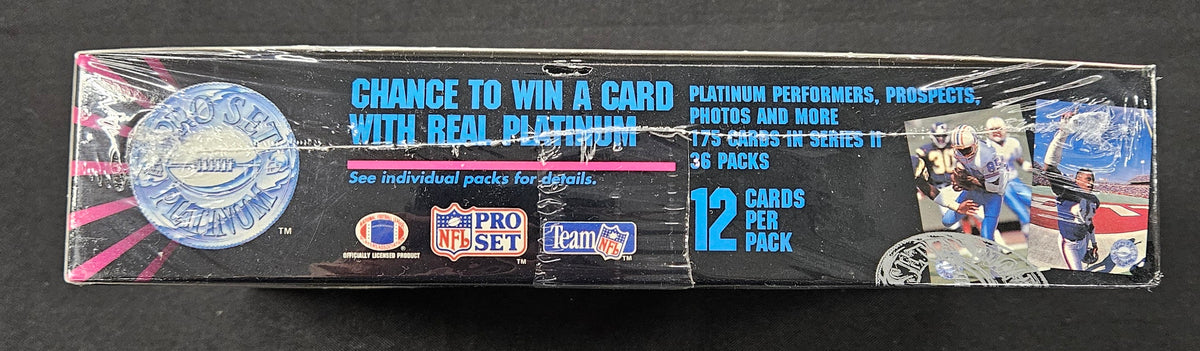 1991 Pro Set Platinum 2 Football Box Factory Sealed