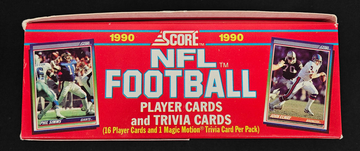 1990 Score Series 1 Football Wax Box / 36 Sealed Packs