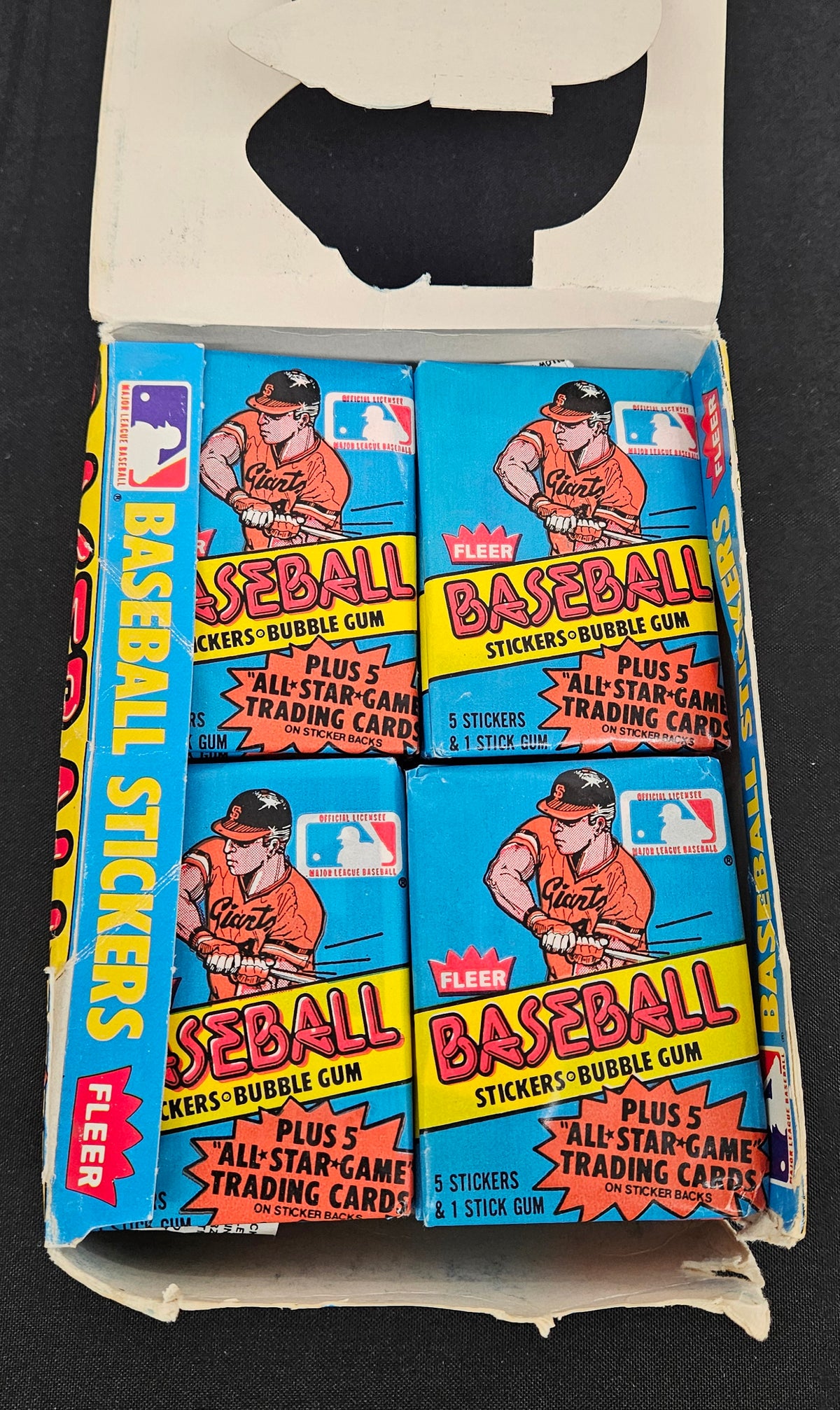 1981 Fleer Laughlin All Star Baseball Stickers Box (35/36 Sealed Packs)