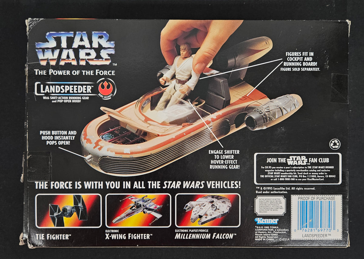 1995 Kenner Star Wars The Power Of The Force LandSpeeder Action Figure