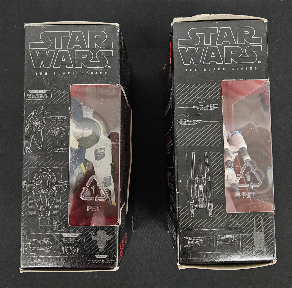 Hasbro Star Wars The Black Series U-Wing/Jango Fett's Slave 1 Titanium Figures