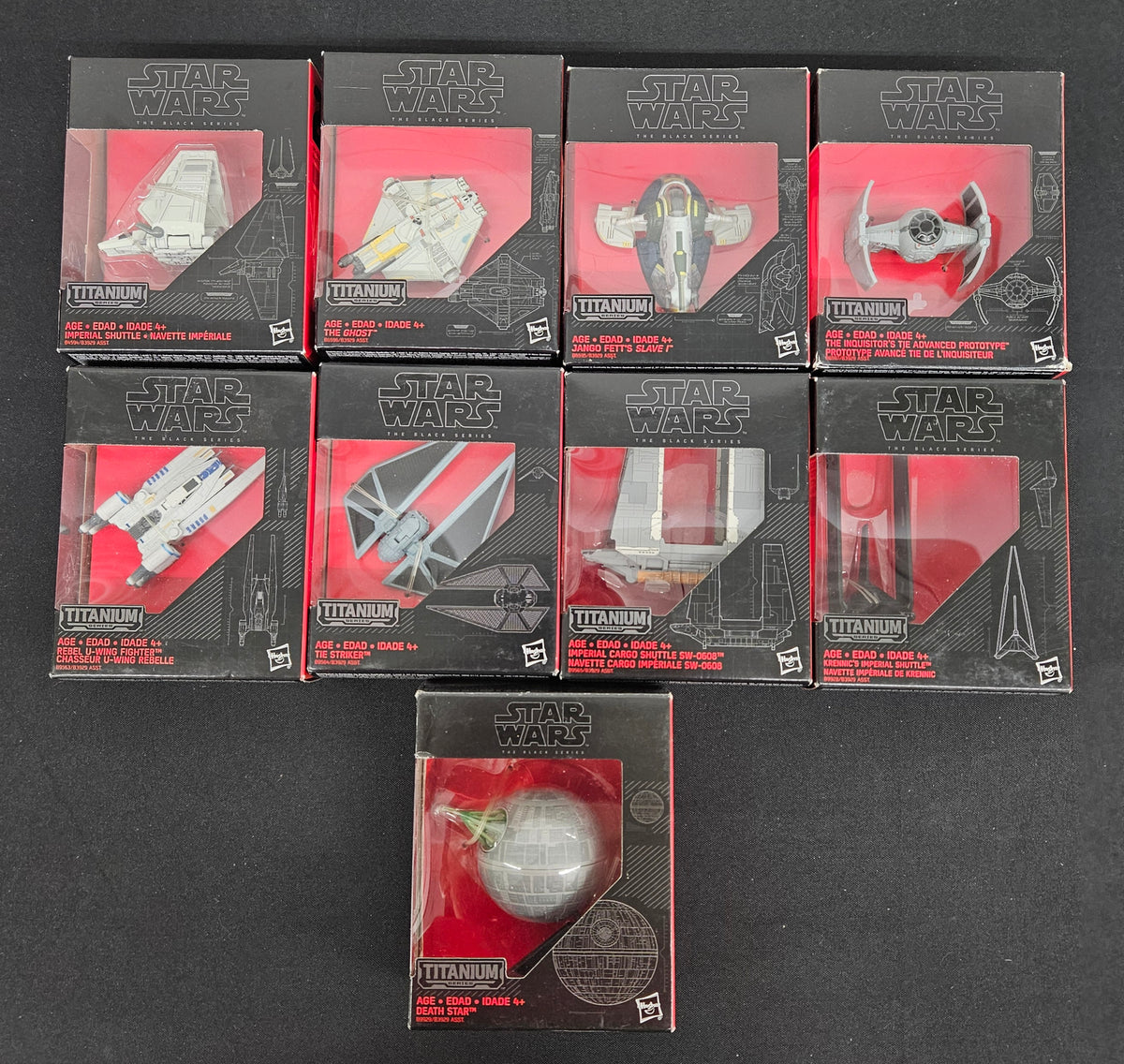 Hasbro Star Wars The Black Series Titanium Vehicle Figures Complete Set (33/33)