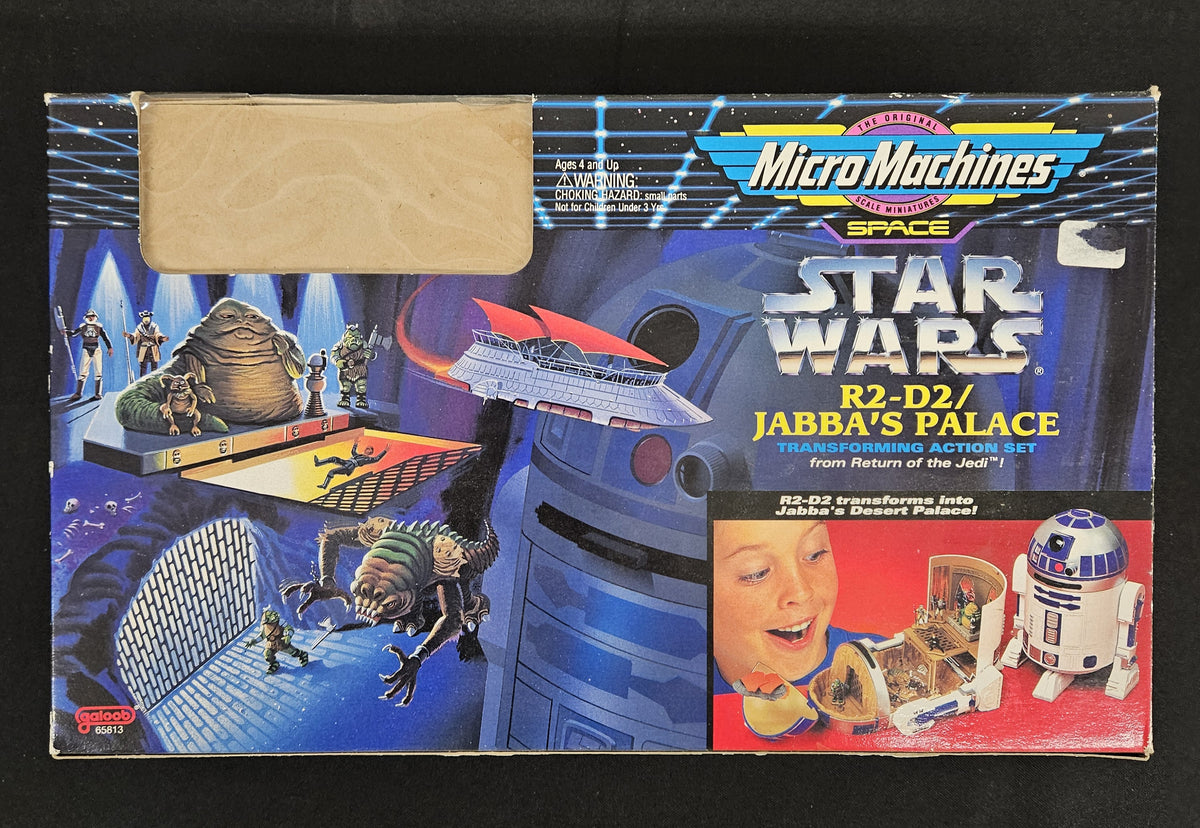 1994 Micro Machines Star Wars R2-D2 / Jabba's Palace In Box