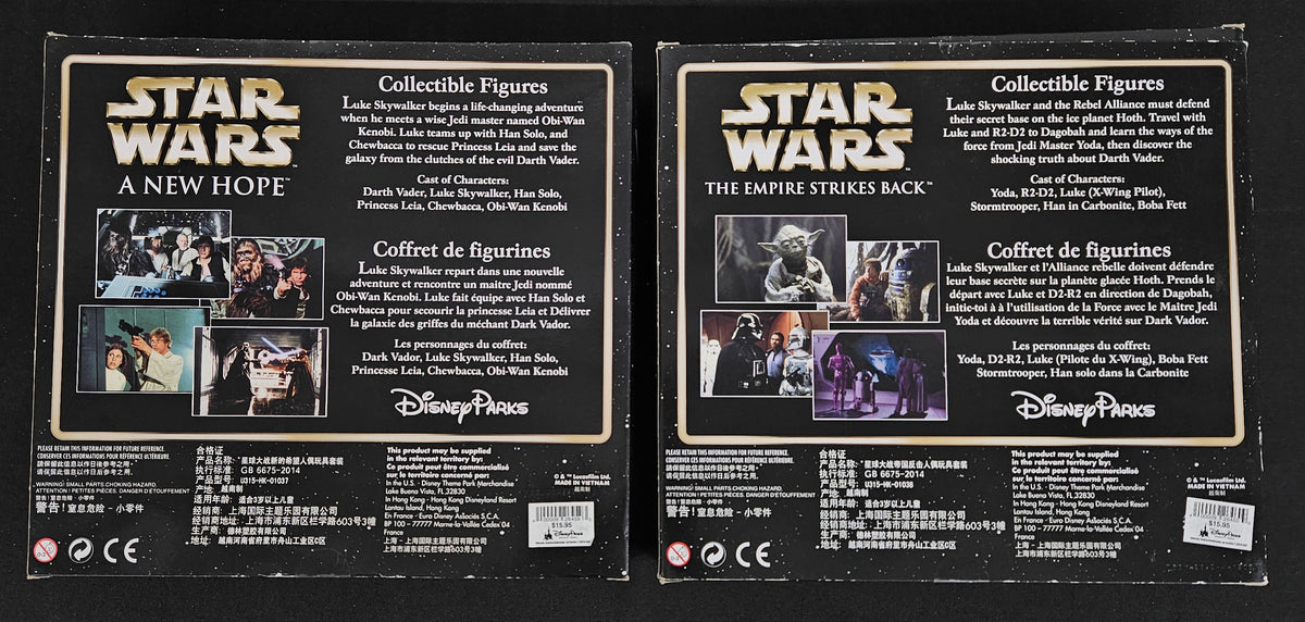 Disney Parks Star Wars: ANH/TESB Collectible Figures (2 Box Set)