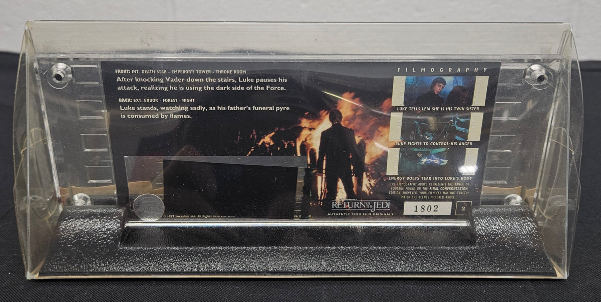 1997 Lucasfilm Star Wars: Return Of The Jedi Final Confrontation 70MM Film Cel