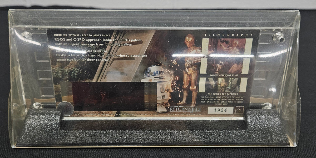 1997 Lucasfilm Star Wars: Return Of The Jedi Droids 70MM Film Cel