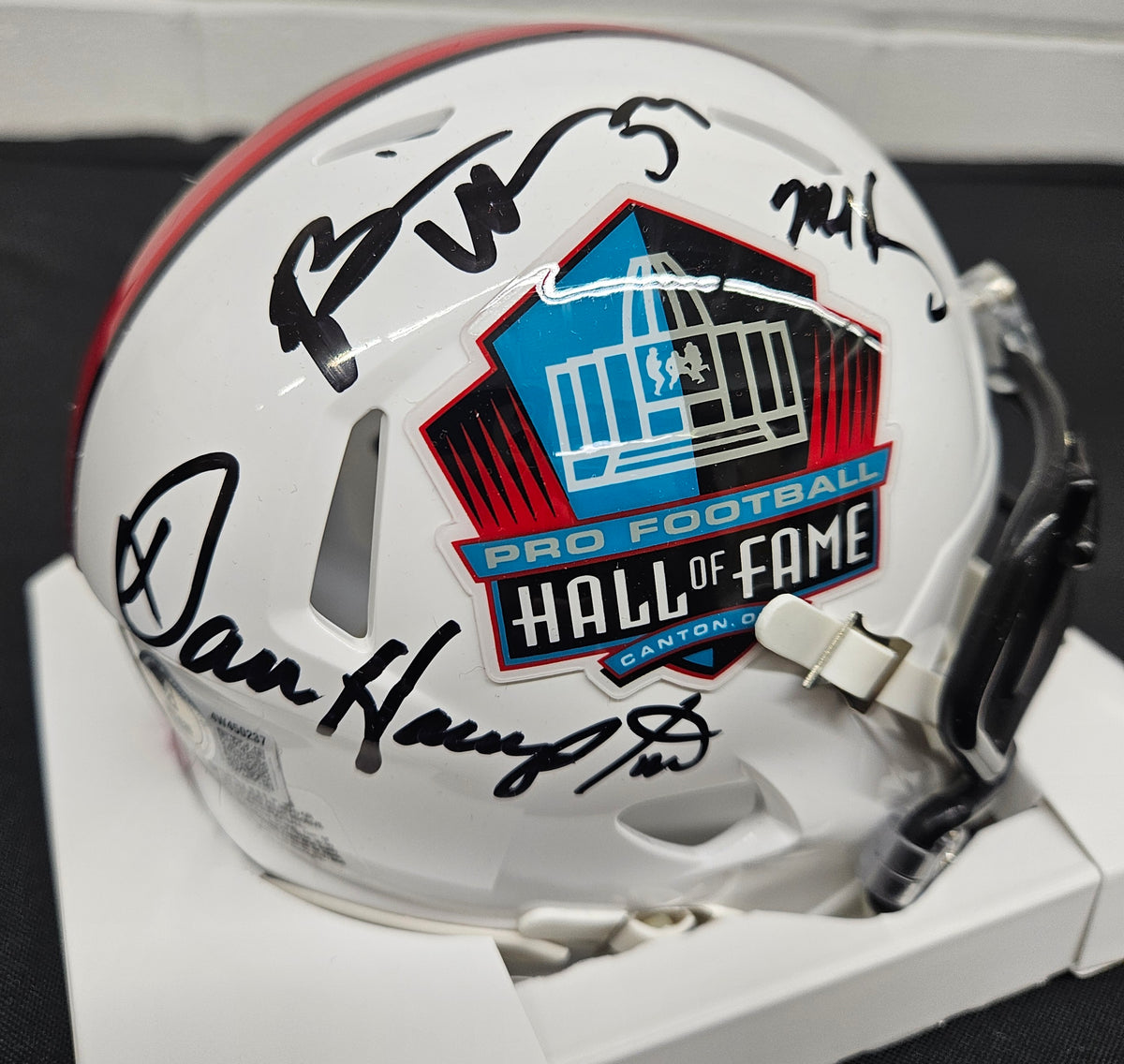 Brian Urlacher/Singletary/Hampton Signed Autographed Mini Helmet Beckett Auth.