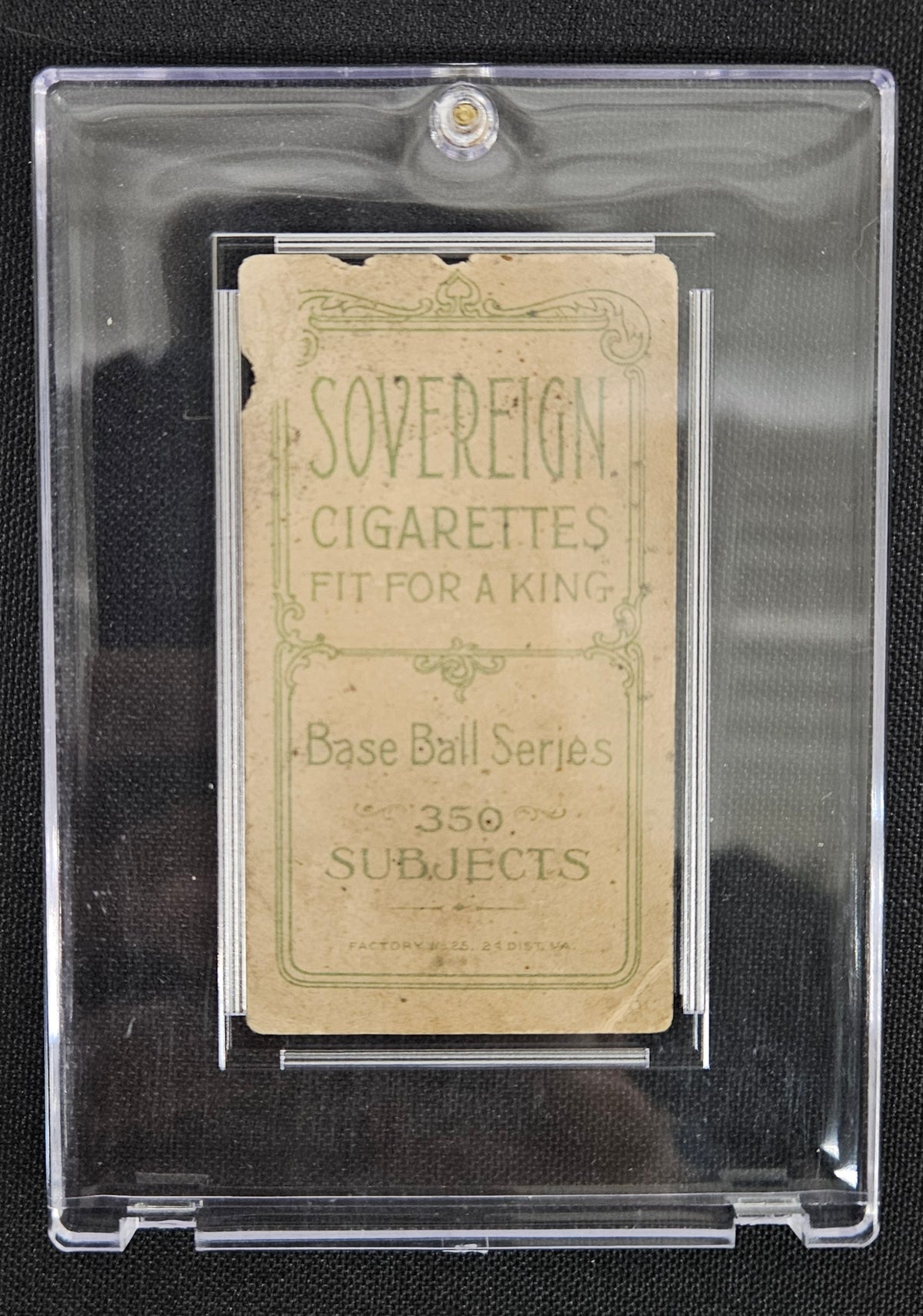 1909-11 T206 Ty Cobb Bat off Shoulder Sovereign Back Authentic/Poor