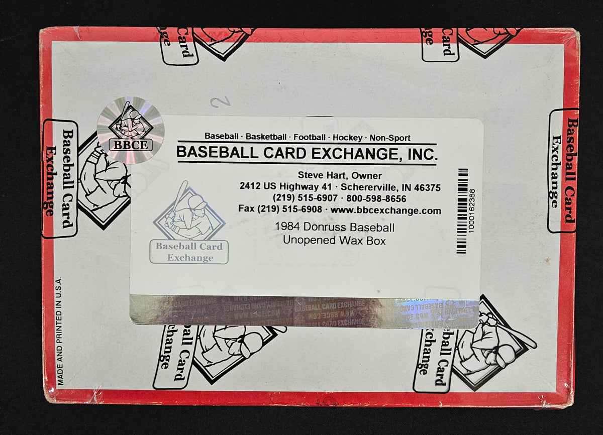 1984 Donruss Baseball Wax Box BBCE Wrapped