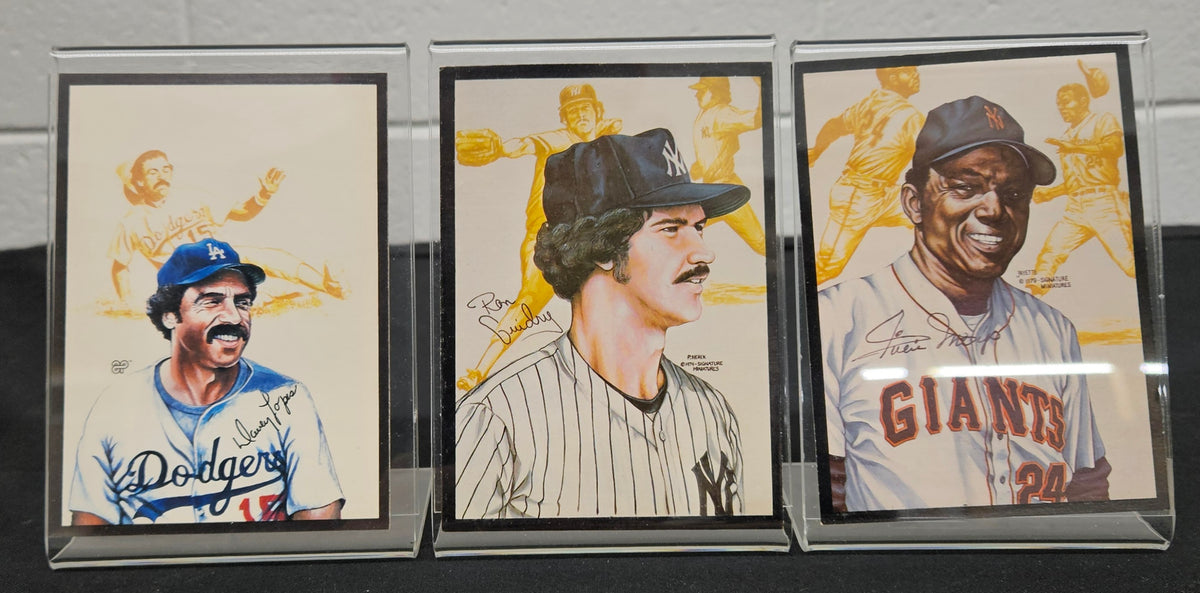 1979 Metallic Creations Signature Mini Pewter MLB Figures Near Set (17) *Read*