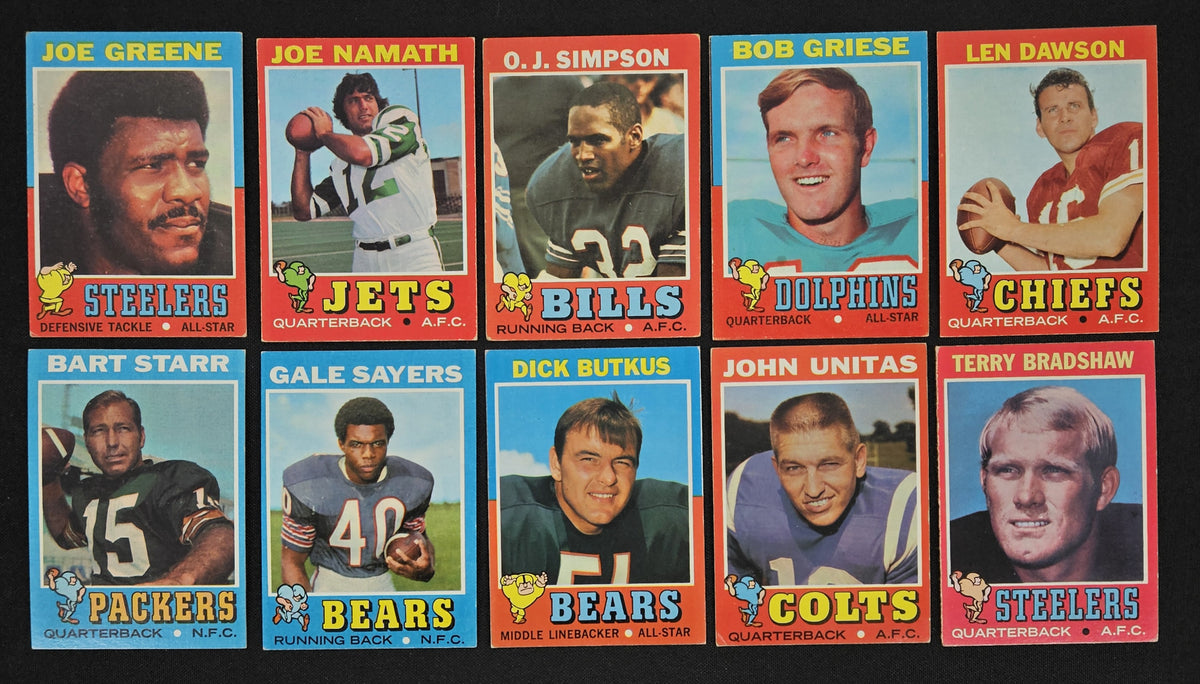 1971 Topps Football Complete Set (263/263) VG/EX-EX Overall