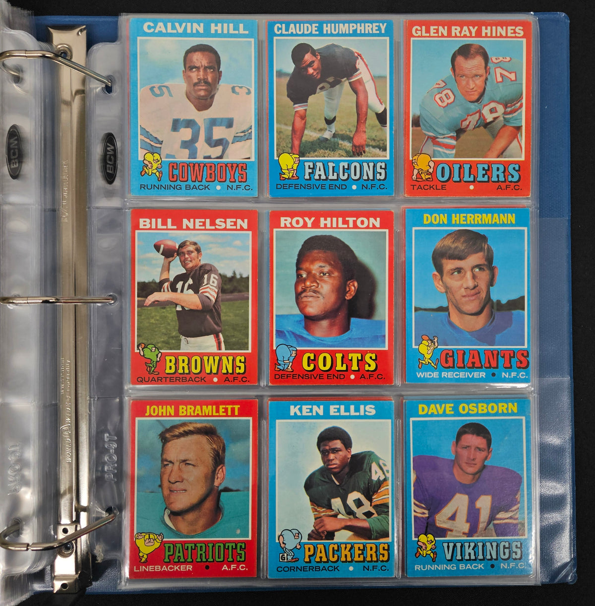 1971 Topps Football Complete Set (263/263) VG/EX-EX Overall
