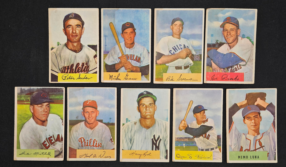 1954 Bowman Baseball (Lot Of 49) Low Grade Overall