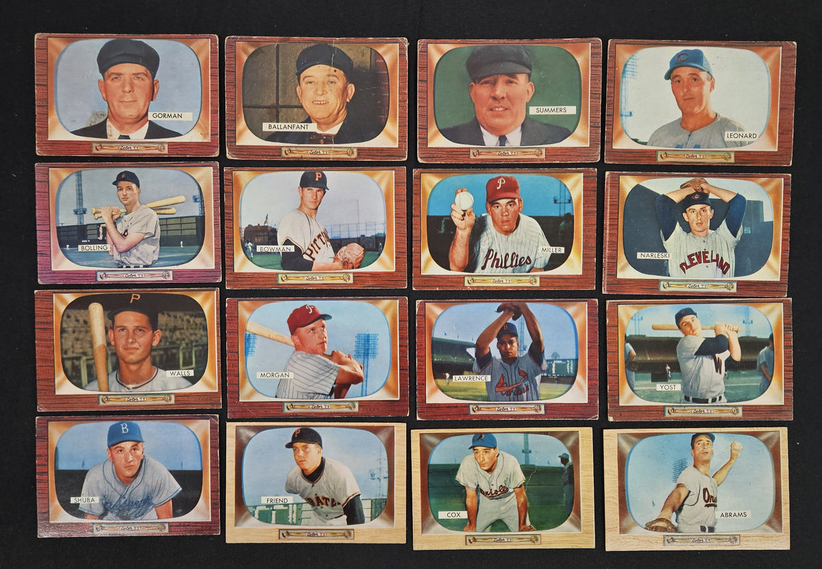 1955 Bowman Baseball (Lot Of 50, 3 Umpire Cards) Low Grade Overall