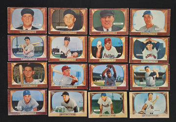 1955 Bowman Baseball (Lot Of 50, 3 Umpire Cards) Low Grade Overall