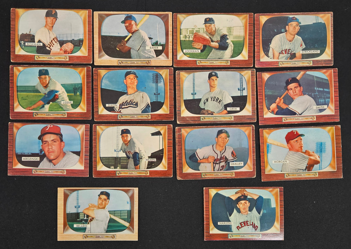 1955 Bowman Baseball (Lot Of 50, 3 Umpire Cards) Low Grade Overall