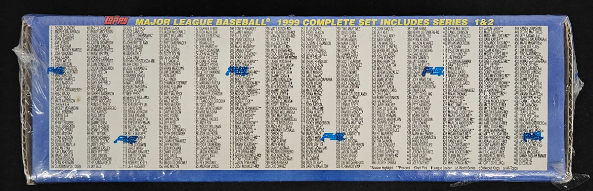 1999 Topps Baseball Series 1 & 2 Factory Set Sealed