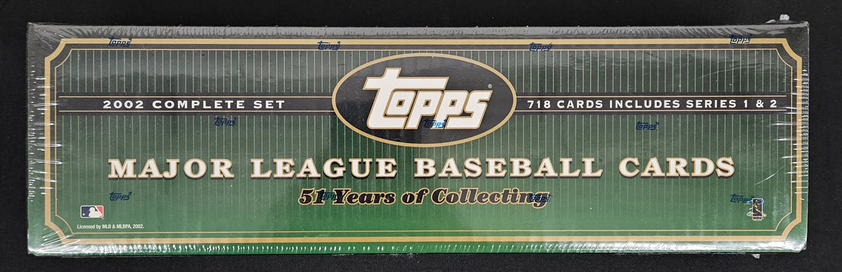 2002 Topps Baseball Factory Set Sealed Green