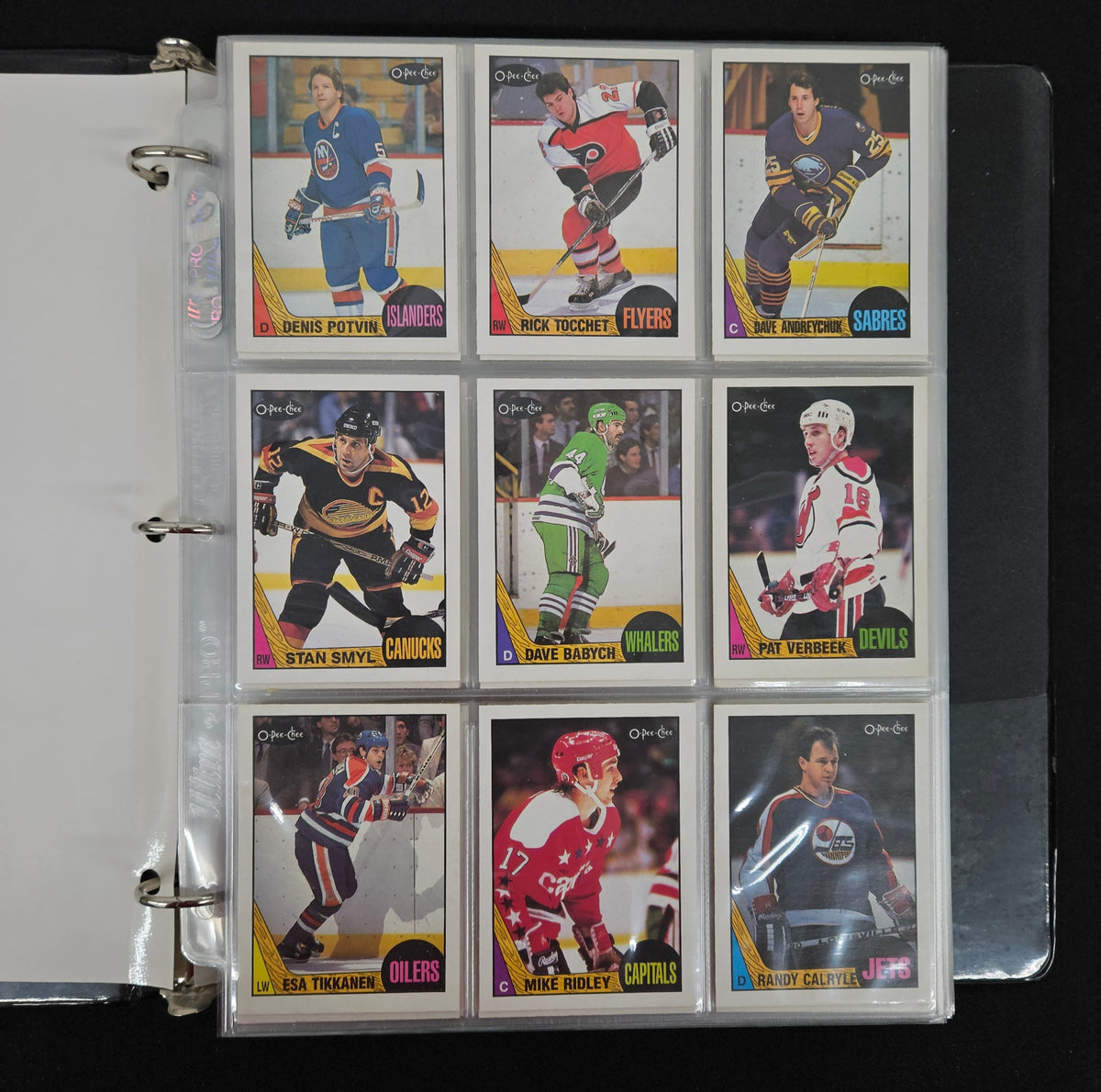 1987-88 O-Pee-Chee Ice Hockey Complete Set W/ Box Bottoms/Sticker Set NM/MT