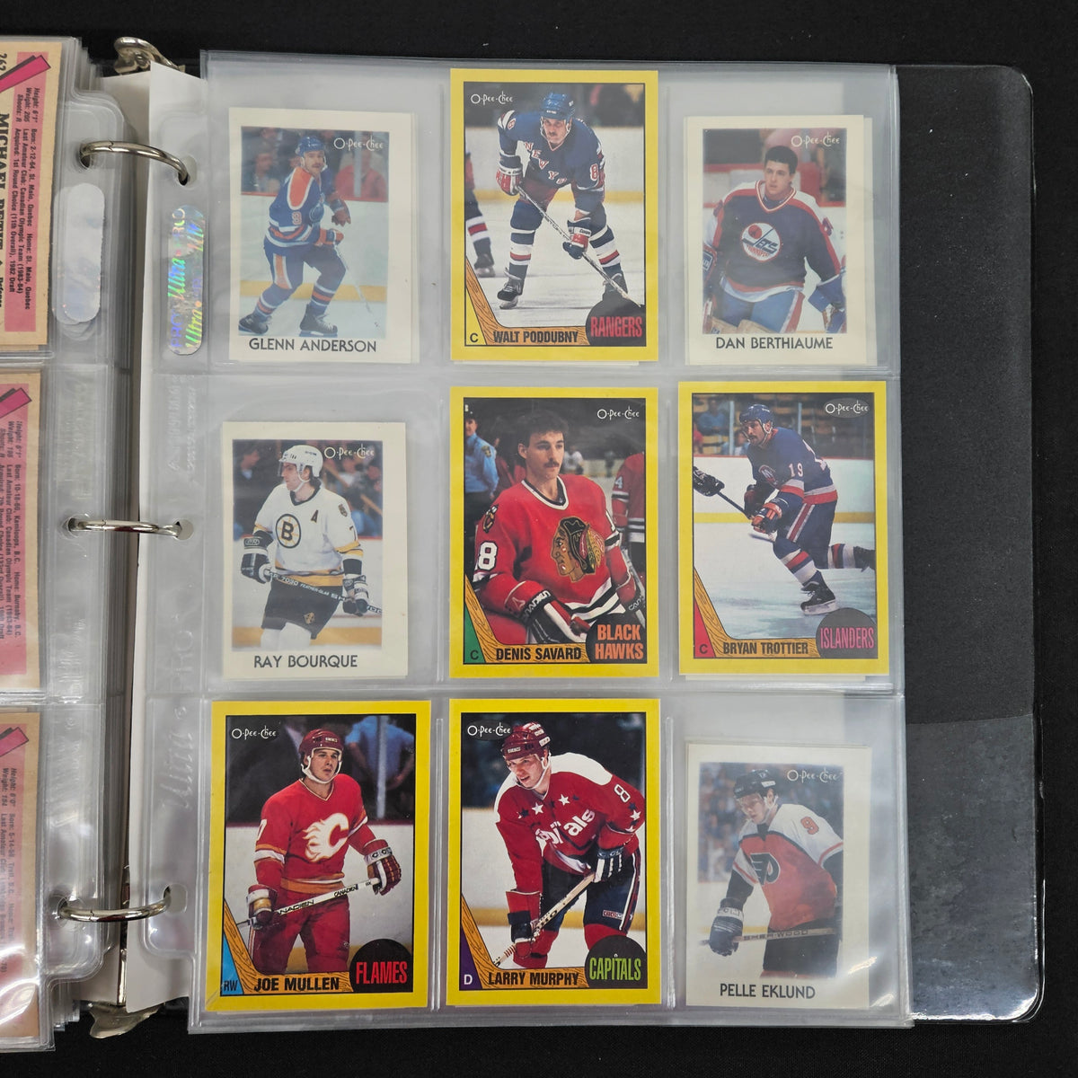 1987-88 O-Pee-Chee Ice Hockey Complete Set W/ Box Bottoms/Sticker Set NM/MT
